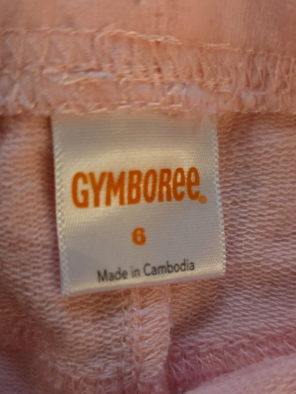 5/25 Gymboree Pink Girls' Knit Pull-On Shorts with Rolled Hem Size 6
